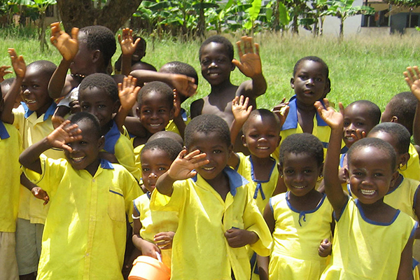 Pupils in Ghana